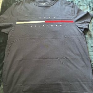 Tommy Hilfiger Blue Short Sleeve Tee with Minimalist Design